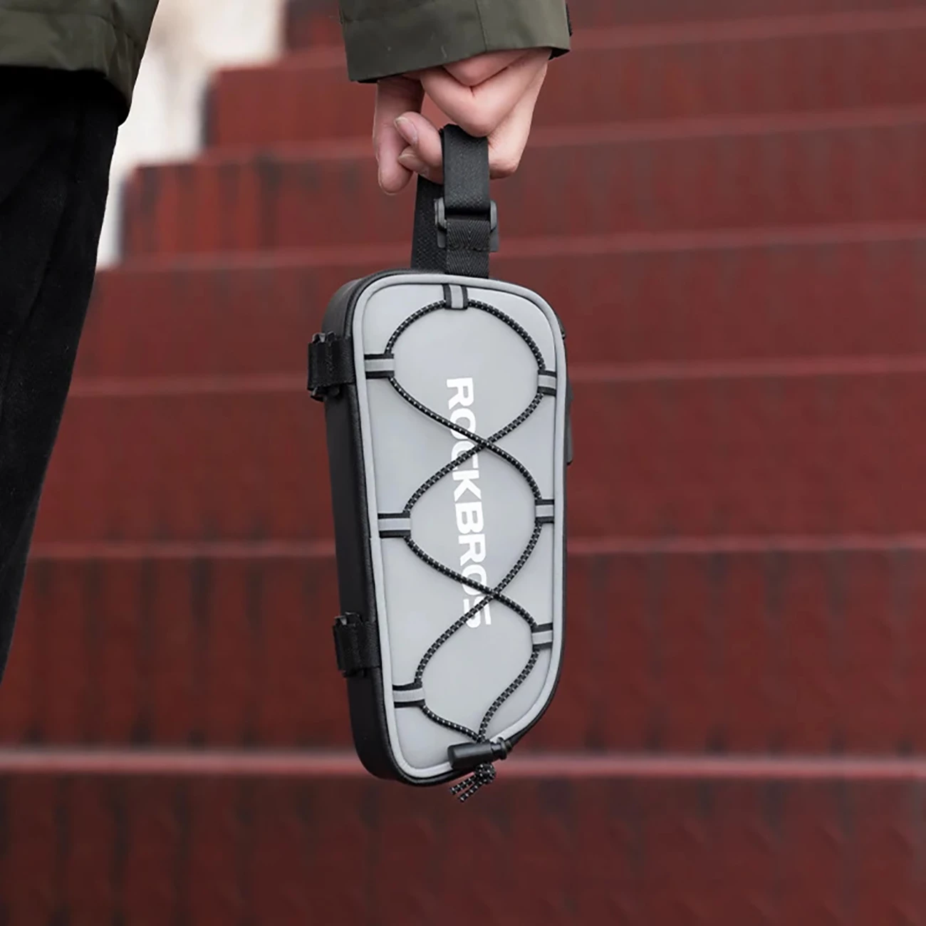 Çantë kornize për biçikletë Rockbros 3012010901, 0.9 l, argjendtë