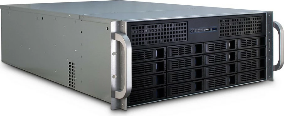 Kasë serveri Inter-Tech 4U-4416, 19" rack 4U, deri 16 bay, e zezë