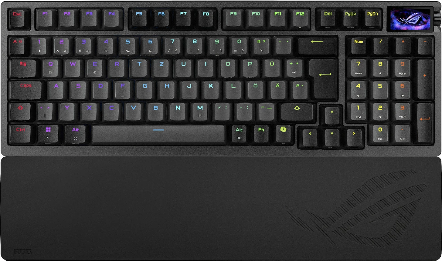 Tastierë gaming ASUS ROG Azoth 96 HE, 96%, USB/2.4GHz/Bluetooth, QWERTZ, RGB, e zezë