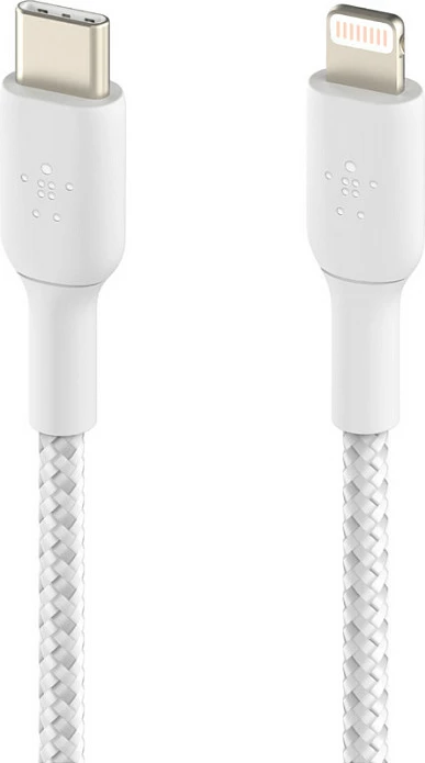 Kabëll Belkin CAA004BT1MWH, 1 m, Lightning, USB C, Bardhë