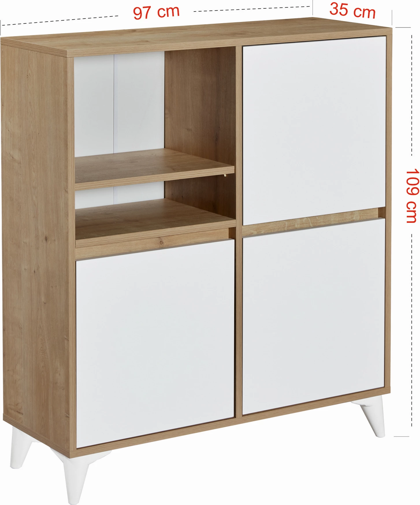 Konsol Hanah Home, Tuvalle 042, ngjyrë lis safir dhe e bardhë