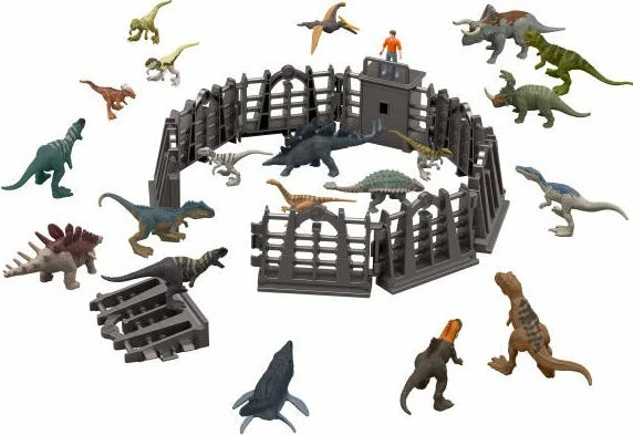 Kalendar adventi Mattel Jurassic World Chaos Theory JBG37, 24 ditë surpriza, set 30 pjesë (20 mini dinosaurë)