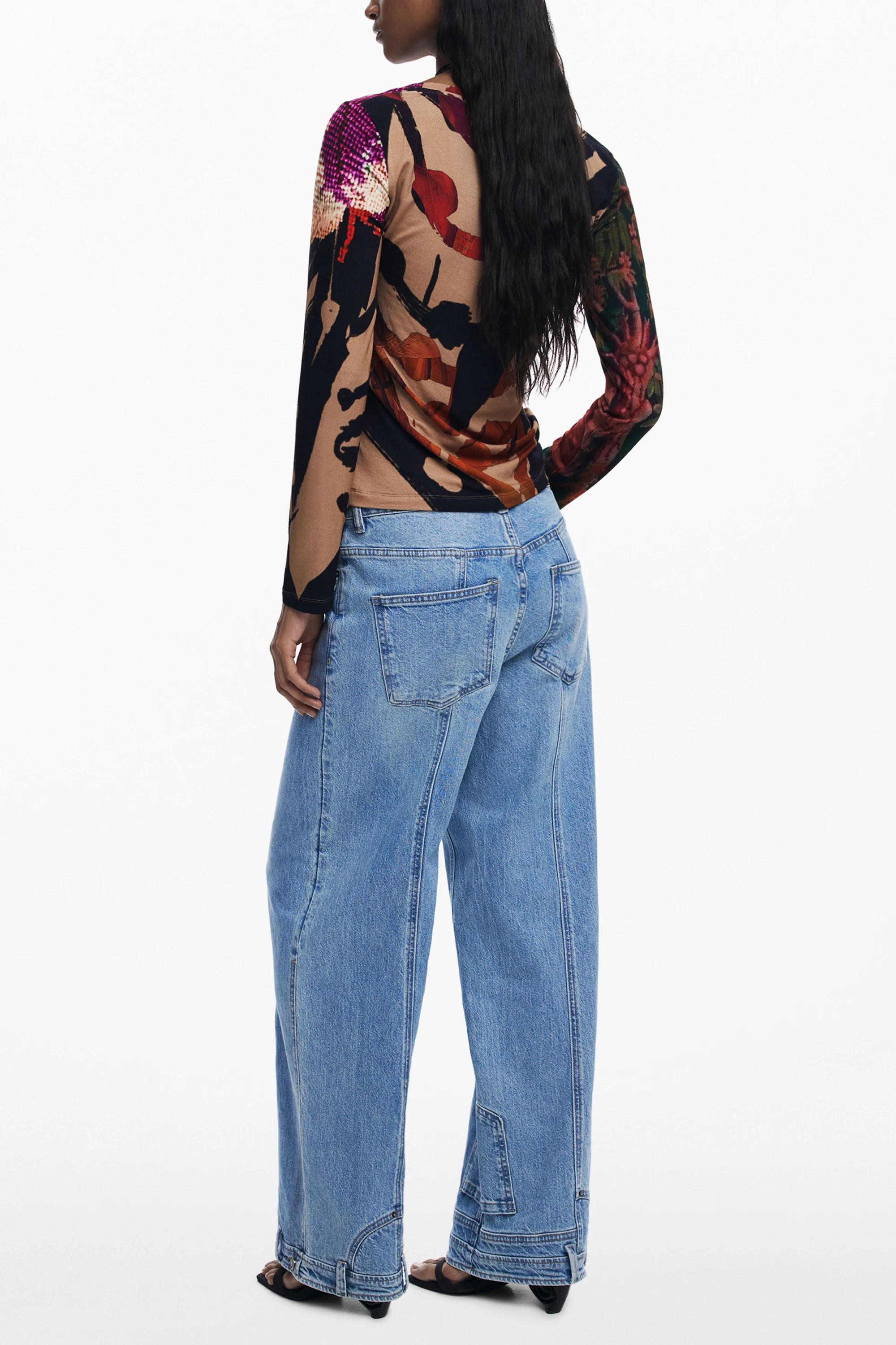 Maicë për femra DESIGUAL Japon Lacroix, kafe [Madhësia: XS]