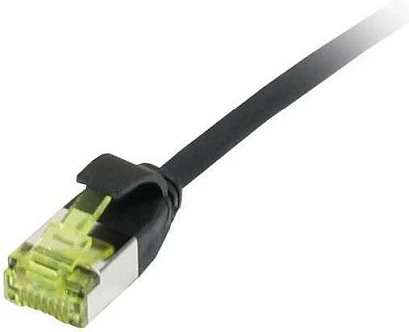 Kabllo rrjeti Synergy21 CAT6A RJ45 0.25m, 500MHz, U/FTP slim, e zezë
