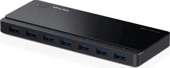 Hub USB, TP-Link UH700, 7 porta USB 3.0 me rrymë, e zezë