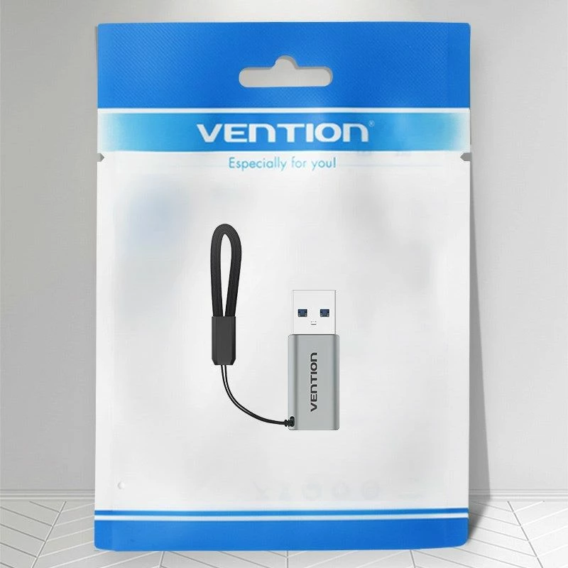 Adapter USB-A në USB-C Vention, gri