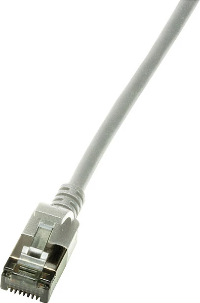 Kabllo rrjeti LogiLink Cat.6A SlimLine TPE 3m, gri