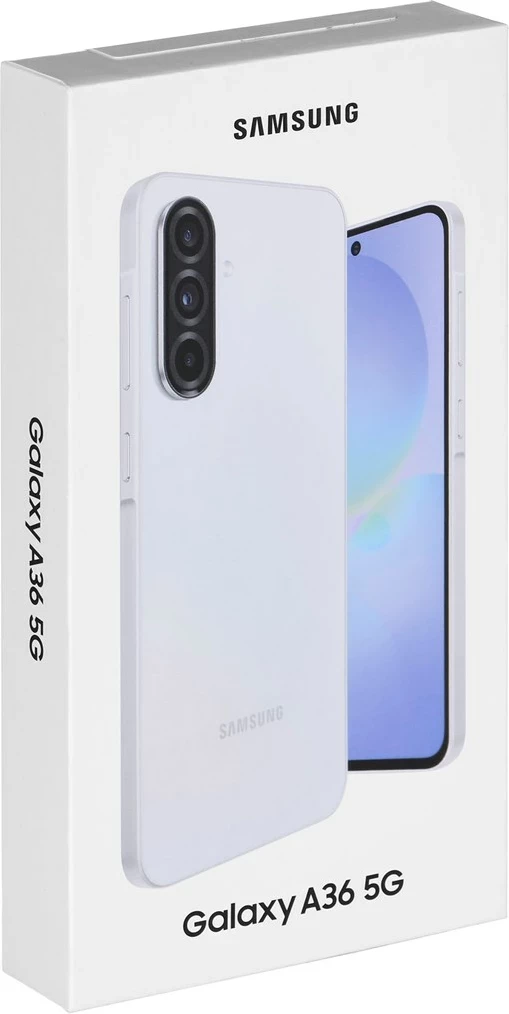 Celular Samsung Galaxy A36, 6.7", 8+256 GB, 5G, i bardhë