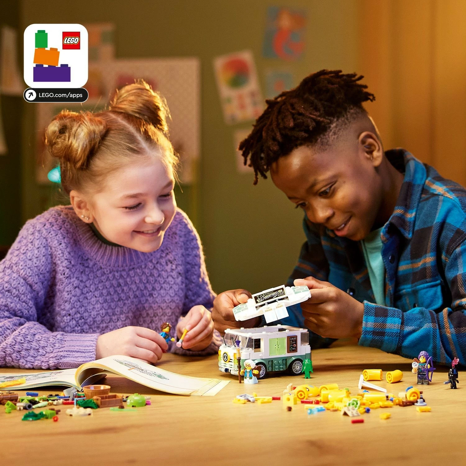 Set ndërtimi LEGO DREAMZzz 71456 Mrs. Castillos Turtle Van, multikolor