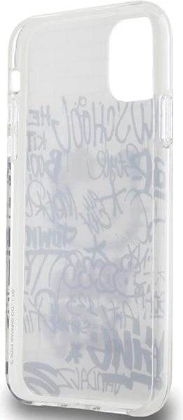 Mbështjellës Hello Kitty IML Kitty On Bricks Graffiti për iPhone 11/XR 6.1", TPU hardcase, i bardhë