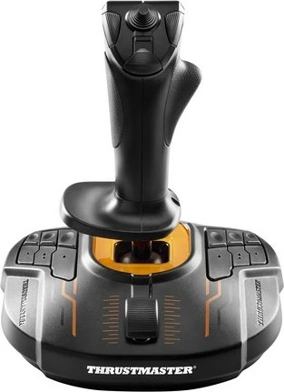 Joystick gaming, Thrustmaster T.16000M FCS, USB me kabëll, 16 butona, hat 8-drejtimësh, për PC, e zezë/portokalli