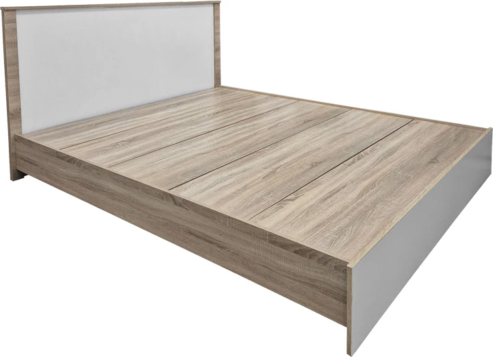 Krevat Athos, ngjyrë sonoma-bardhë, 160x200cm