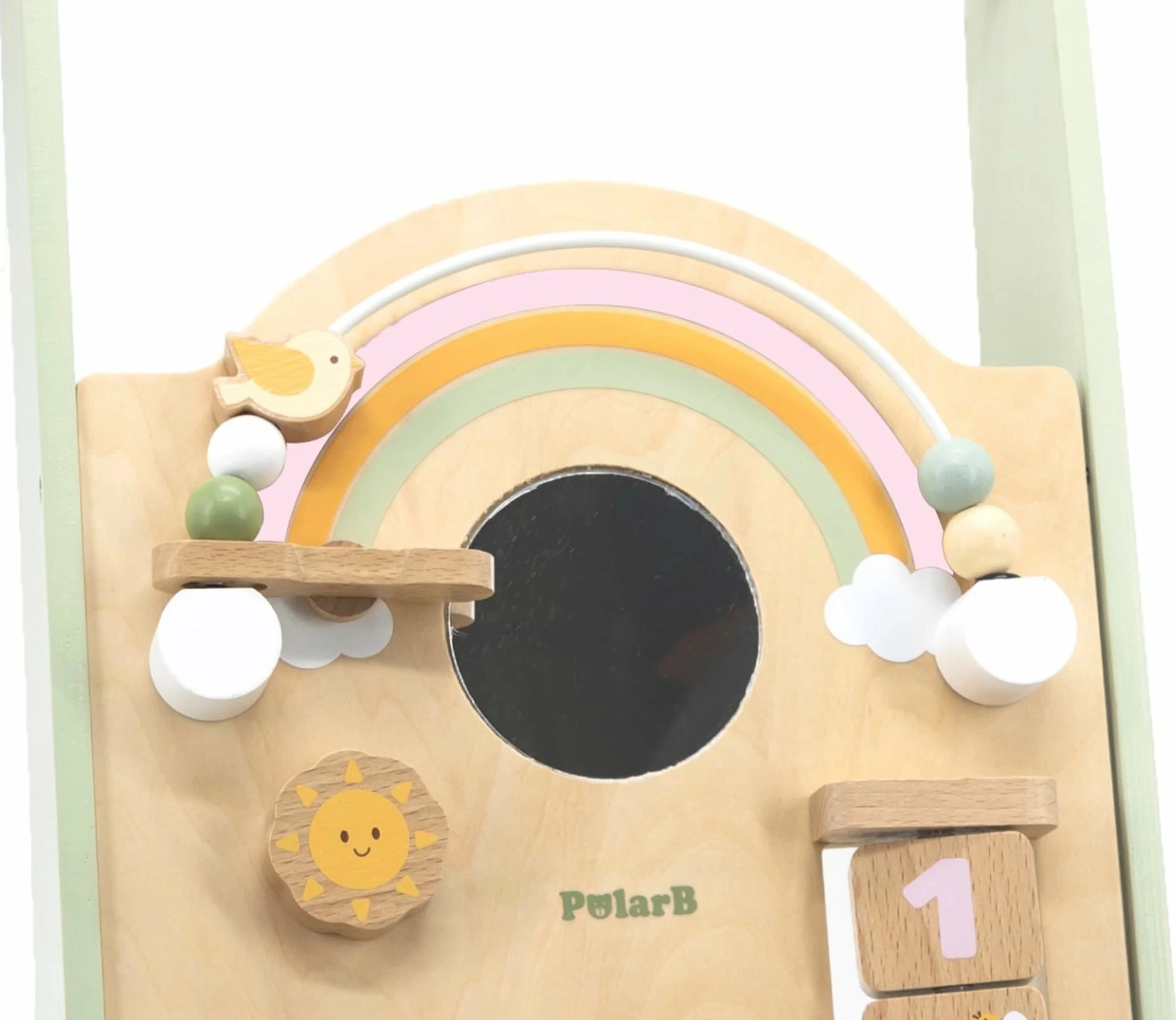 Walker edukativ Viga PolarB 44226, prej druri, 18+ muaj, i gjelbër