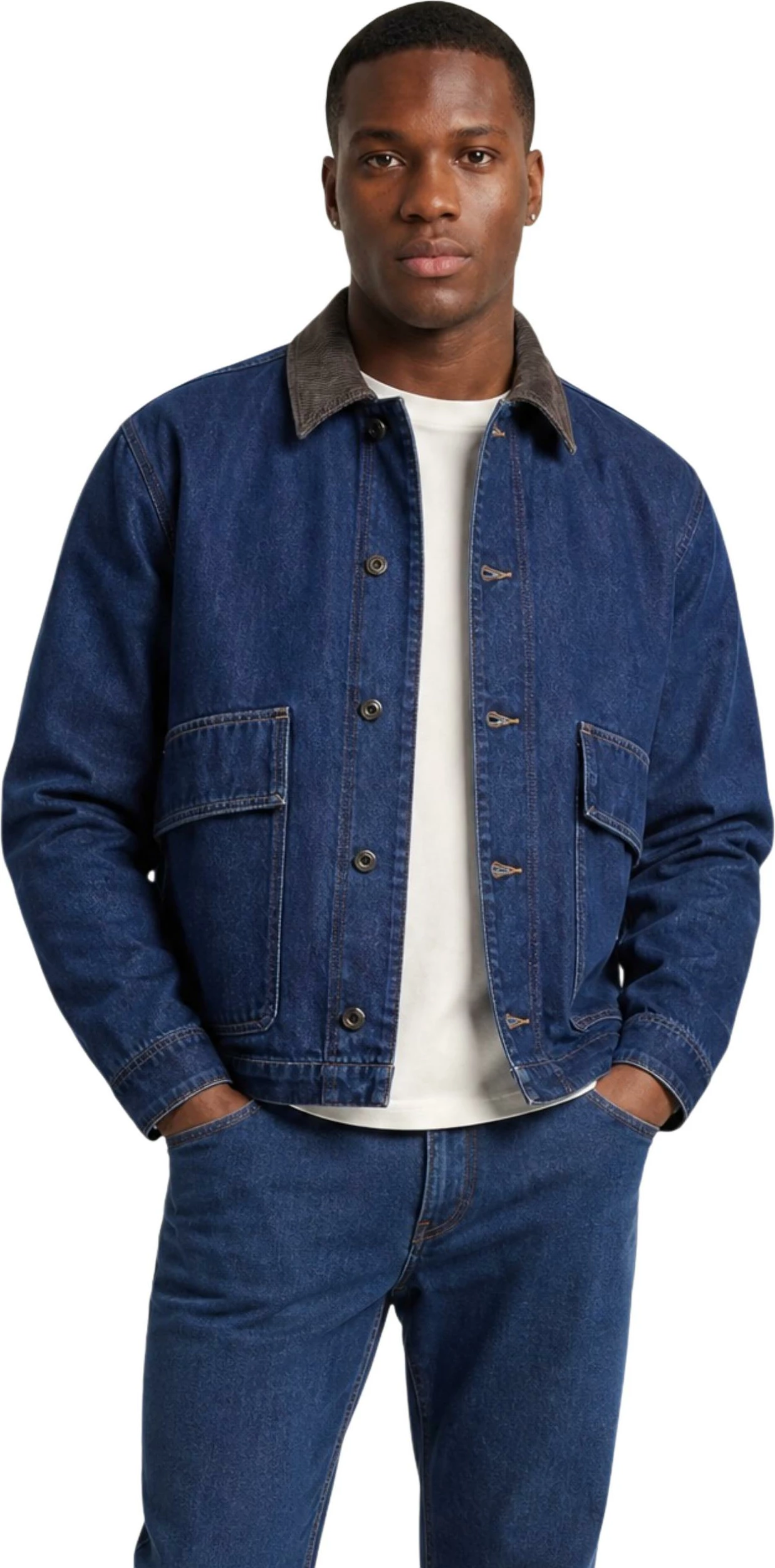 Jakne xhins për meshkuj Only & Sons Onskaizen Rinse 9417 Pim Dnm Jacket 22039417, blu e errët