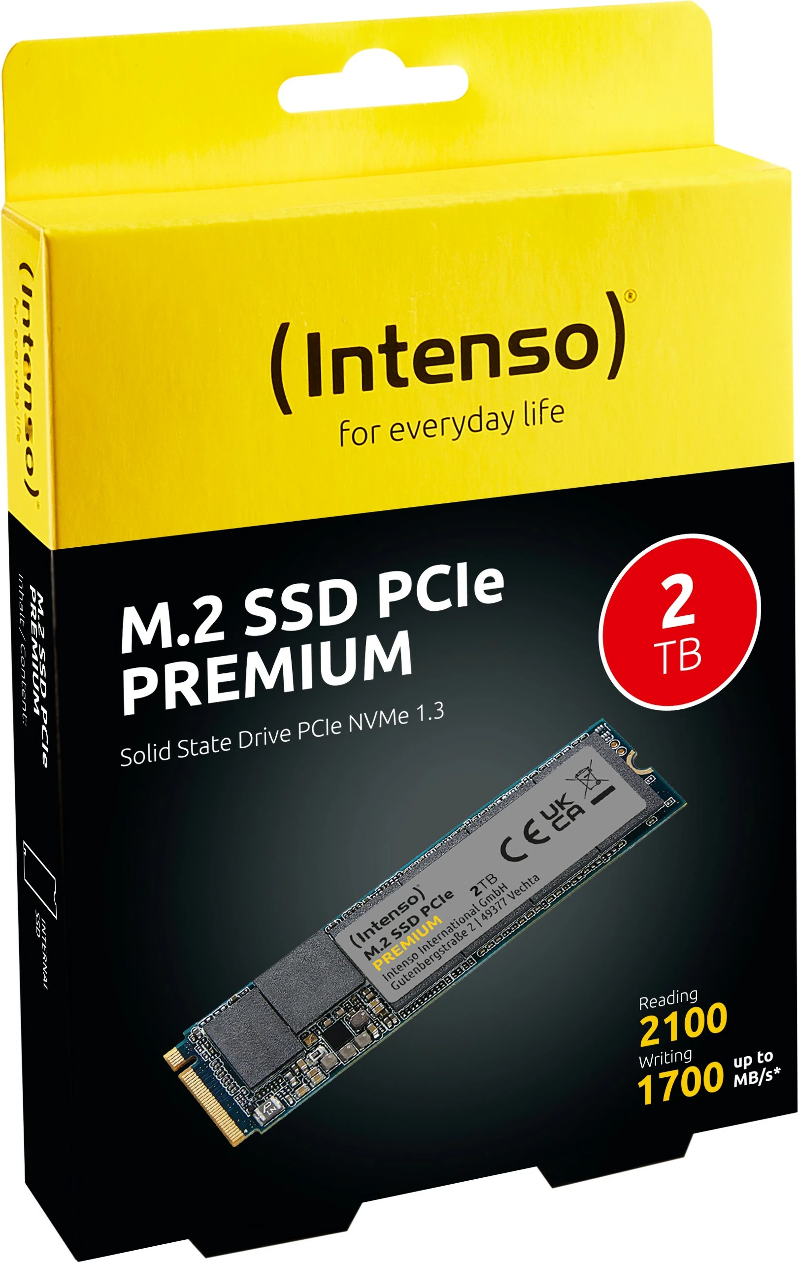SSD Intenso 3835470, 2 TB, M.2, 2100 MB/s