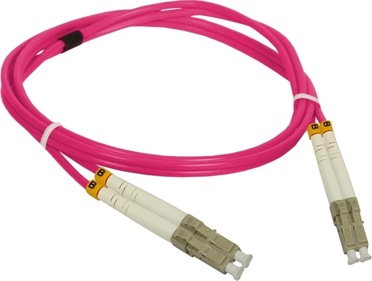 Kabllo optike A-LAN FOC-LCLC-5MMD-2-4, 2m, LC në LC, Multi-mode, Vjollcë