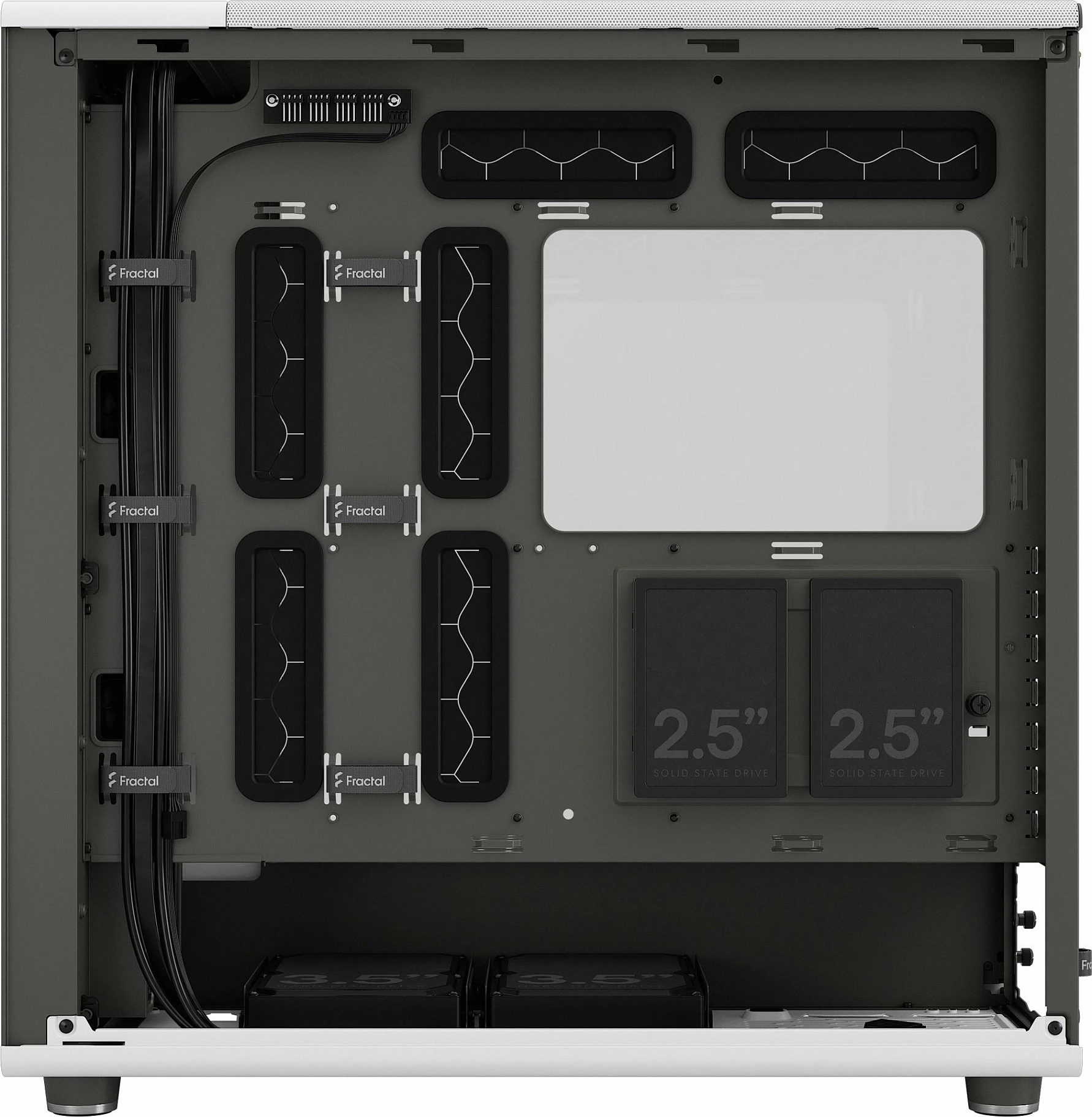 Kasë Fractal Design FD-C-NOR1X-04, Midi Tower, PC, White, ATX, EATX, micro ATX, Micro-ITX