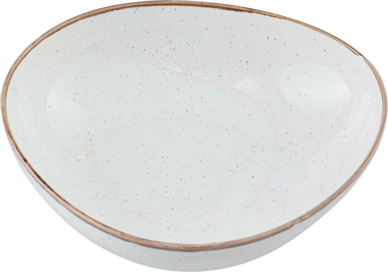 Tas trekëndor Porland Seasons Sand 200 mm, 820 ml, porcelan, bezhë krem, set 6 copë