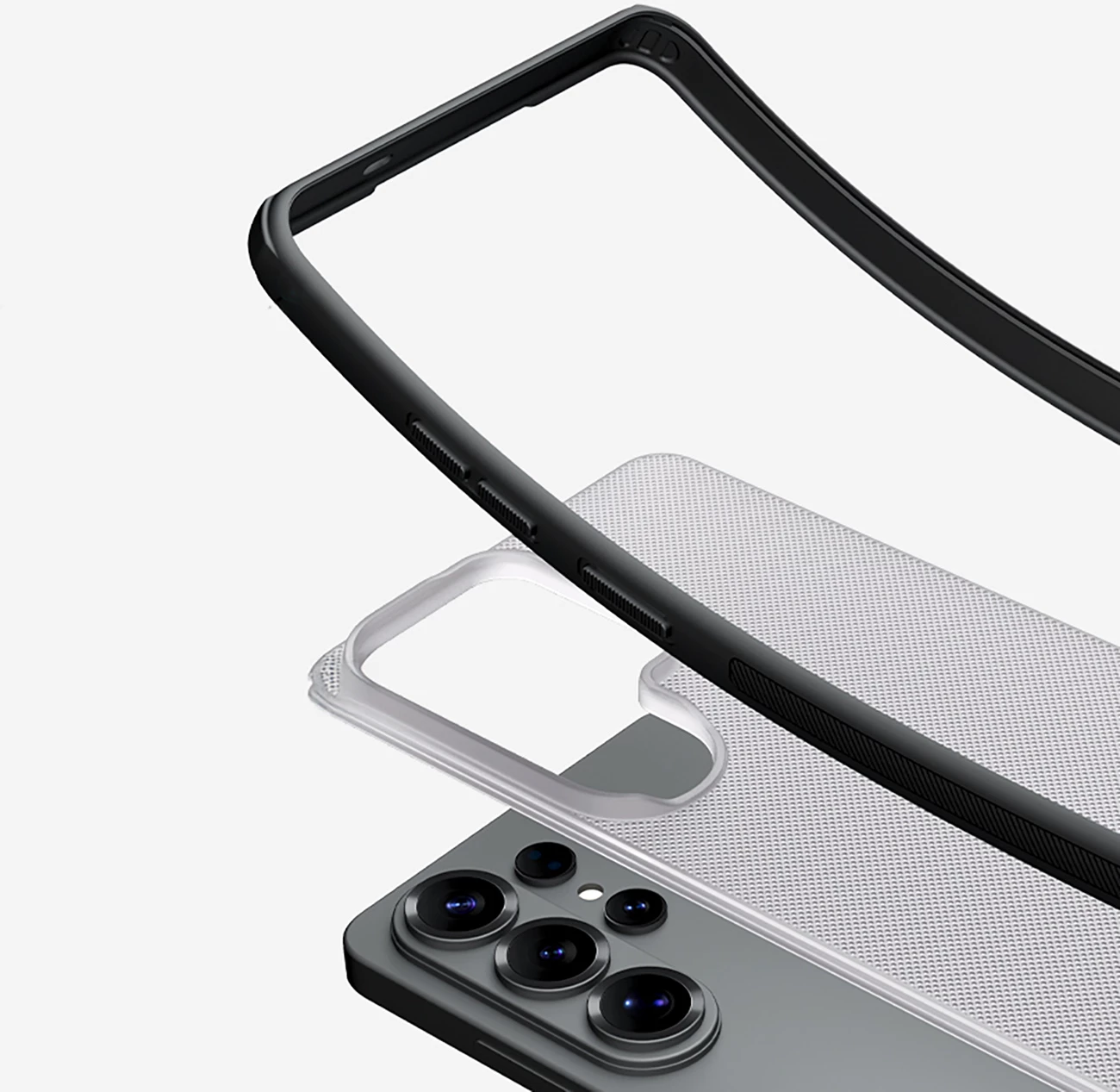 Mbështjellës Nillkin Super Frosted Shield Pro magnetik (MagSafe) për Samsung Galaxy S26, PC+TPU, i tejdukshëm i zi