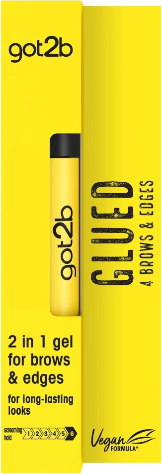 Xhel për vetulla dhe flokë të imët Got2B Glued 4 Brows & Edges unisex 16ml