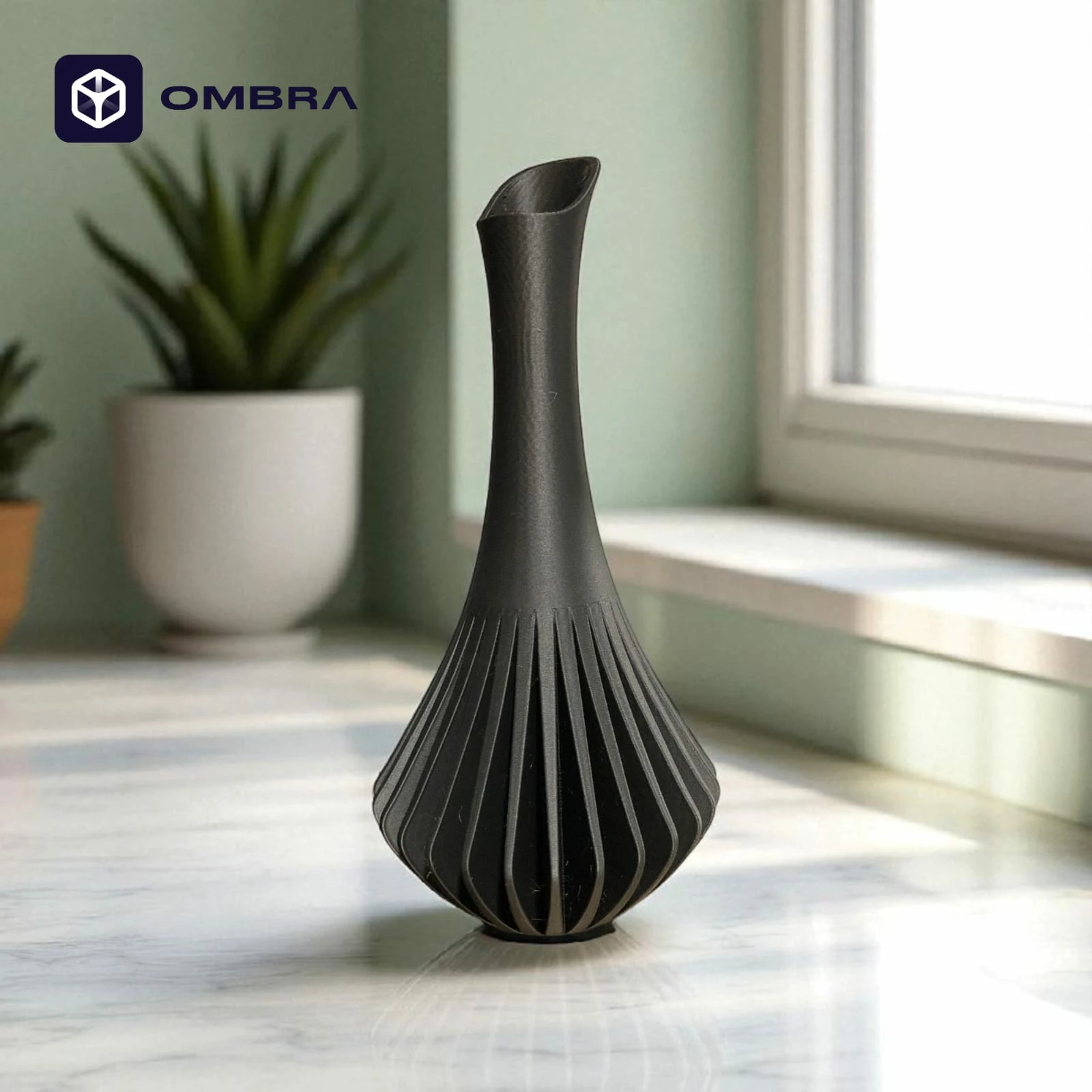 MCM Vase – Vazo Dekorative Moderne, ngjyra: Blue sky