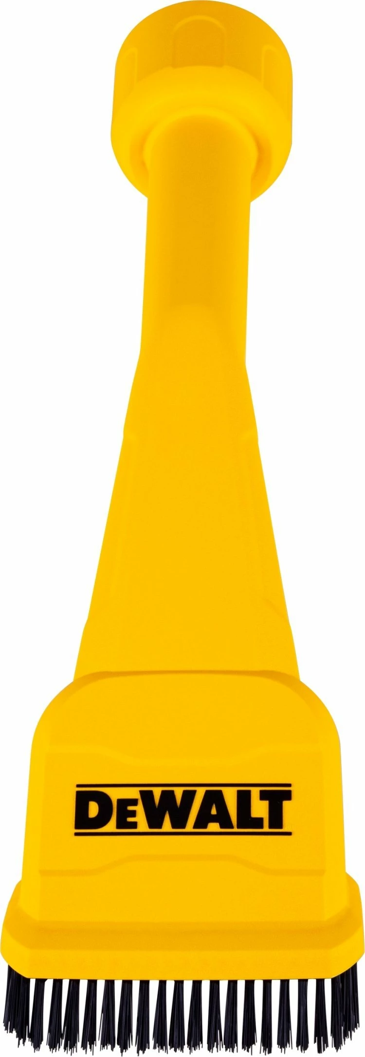 Furçë ergonomike për papastërti të fortë Dewalt DXVA00-4300E, për zorrë thithjeje 32/48/64 mm, e verdhë