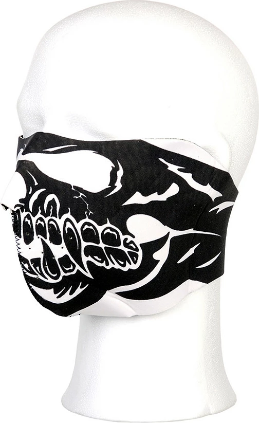 Maskë 101 INC Biker mask half face skull big mouth