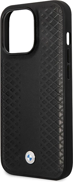 Mbështjellës BMW BMHMP14X22RFGK për iPhone 14 Pro Max 6.7", lëkurë, MagSafe, zi