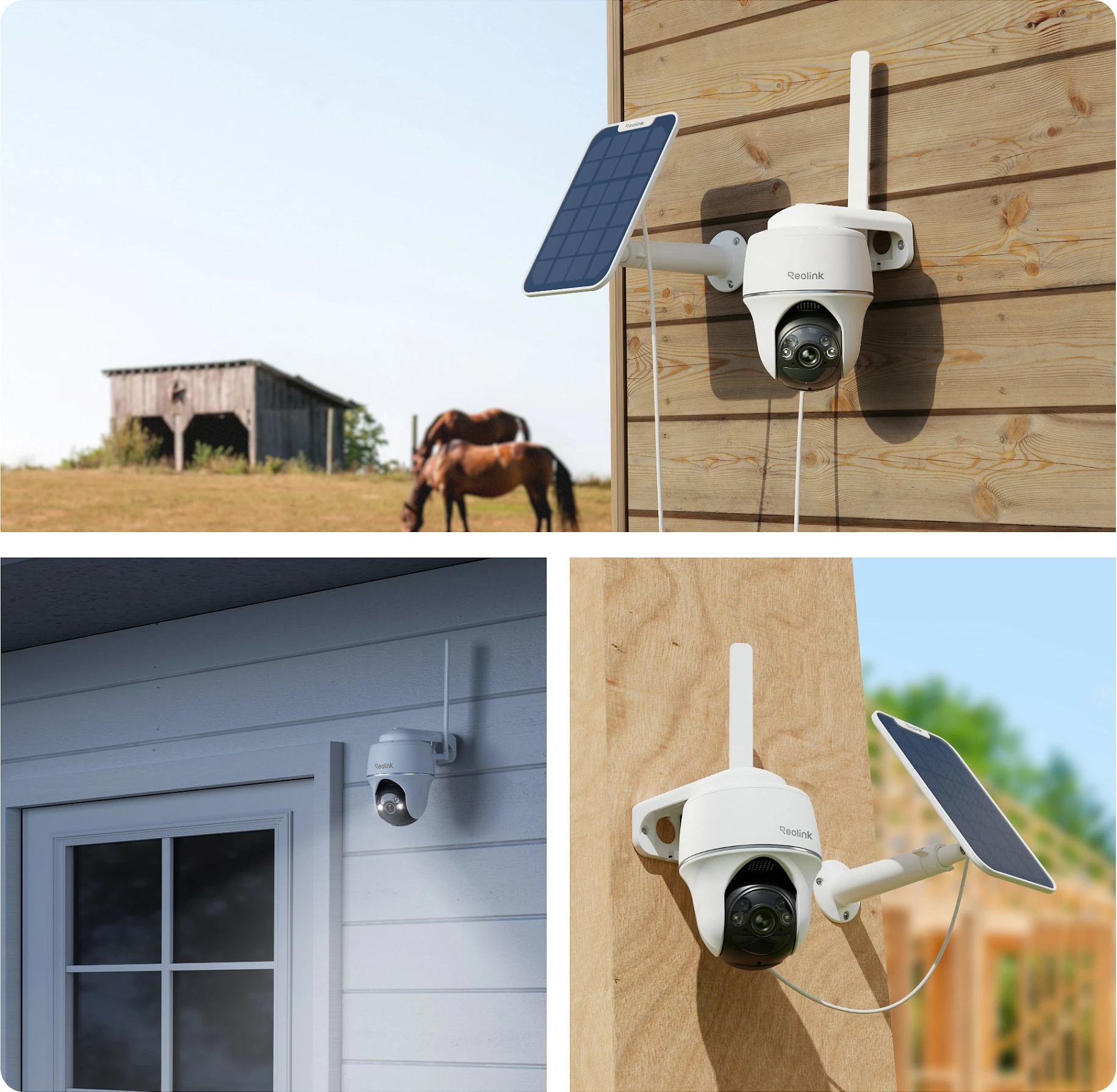 Kamerë sigurie Reolink Argus PT B430 me panel solar, pan/tilt, e bardhë