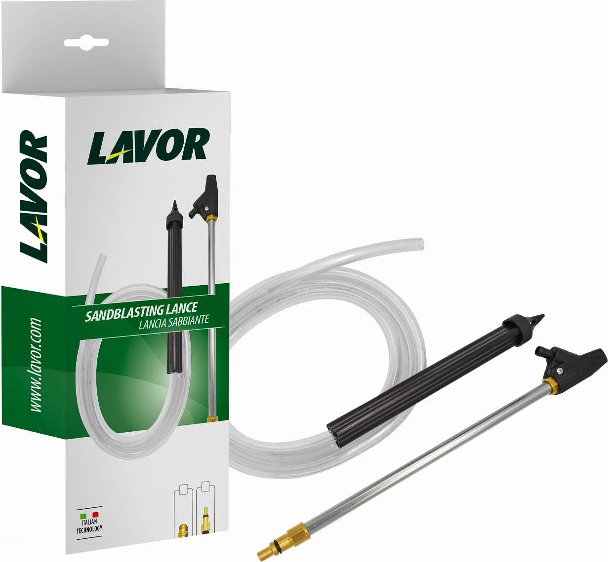 Komplet sandblasting për pastrues me presion Lavorwash 10001-10940, bajonet, i zi