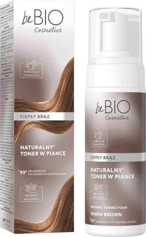 Toner për flokë BeBio Ewa Chodakowska Natural Toner in Foam Warm Brown, 120ml