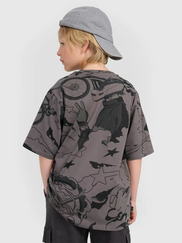 Maicë për djem 4f, oversize me print