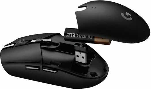 Maus gaming wireless Logitech G305 LIGHTSPEED HERO 12000 DPI, 6 butona, e zezë