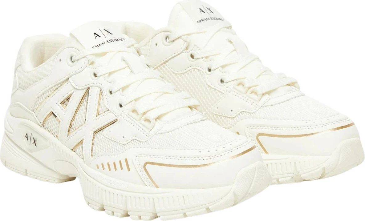 Atlete për femra Armani Exchange XW002153 AF22757, të bardha-ari [Madhësia: 35]