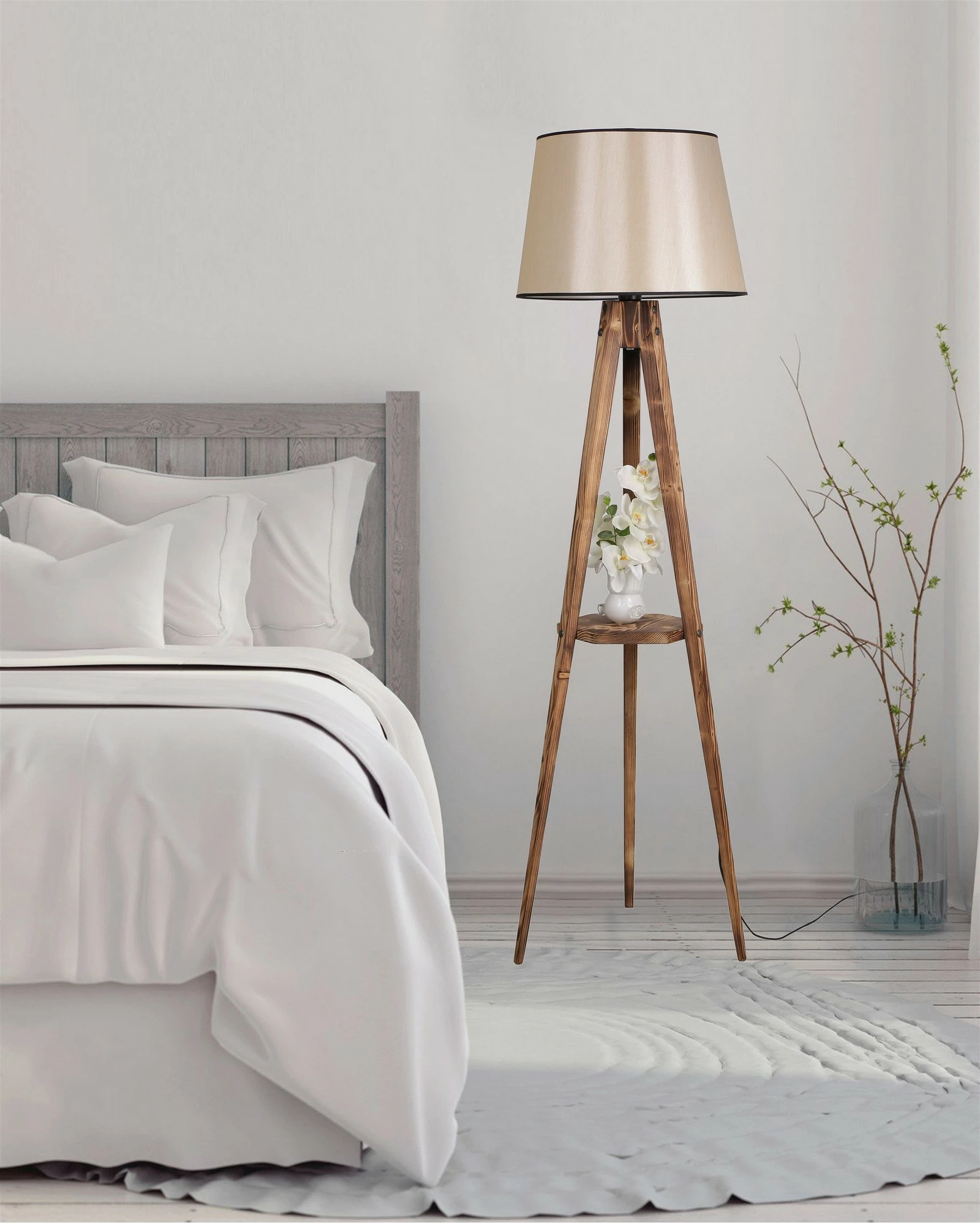 Llambë dyshemeje prej druri, Opviq 8283-8, ngjyrë kafe