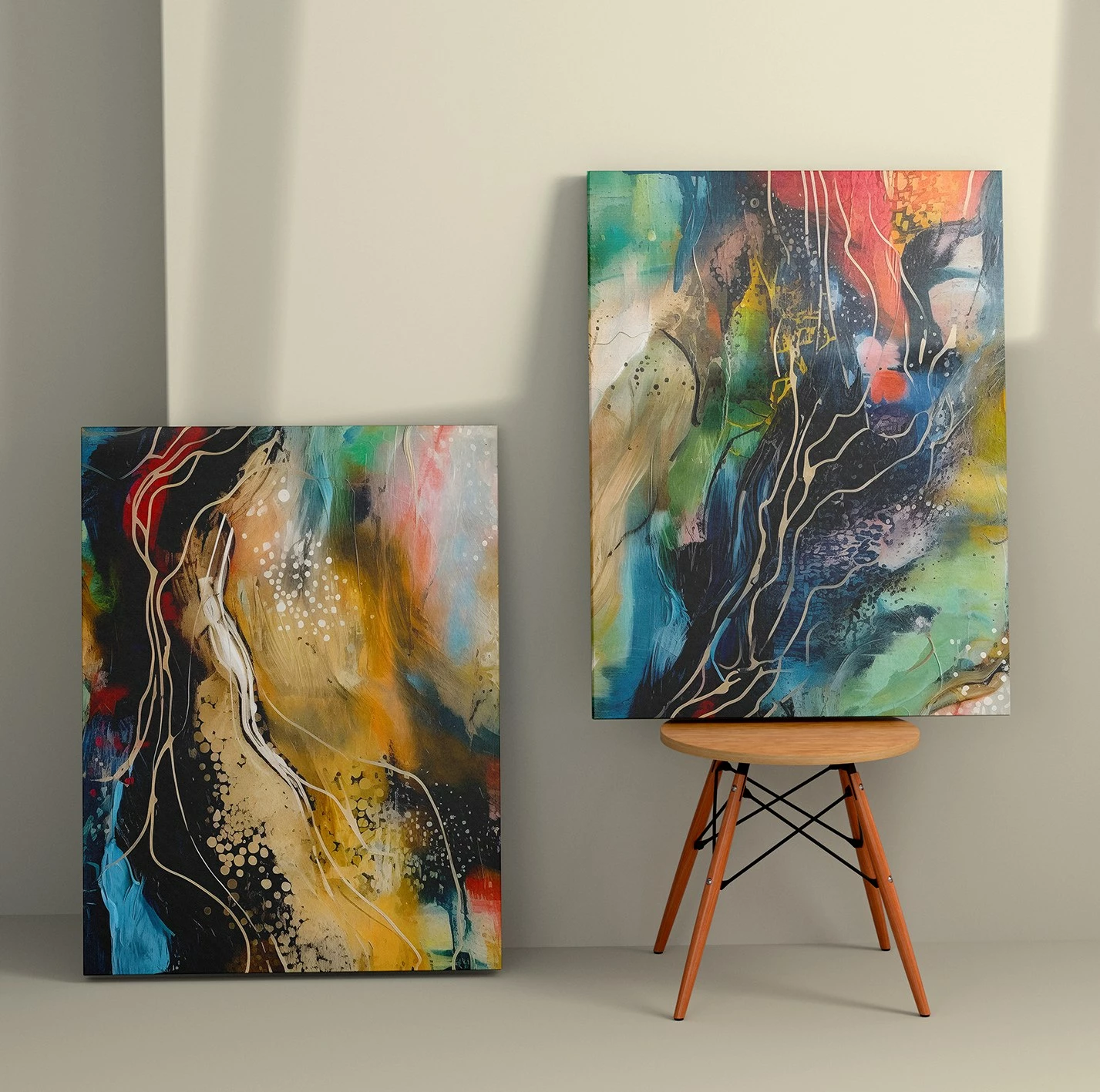 Pikturë dekorative në kanavacë (2 copë), Wallity, 2KNV4380, 50x70cm