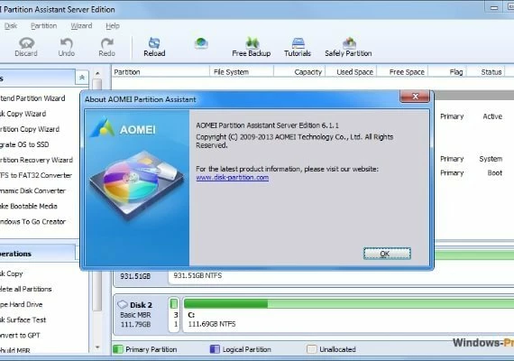 AOMEI Partition Assistant Professional Latest version Lifetime 2 Dev Global