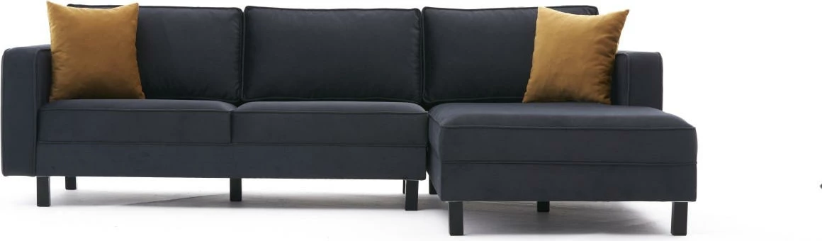 Këndore Atelier del Sofa, kadife, e djathtë, anthracite