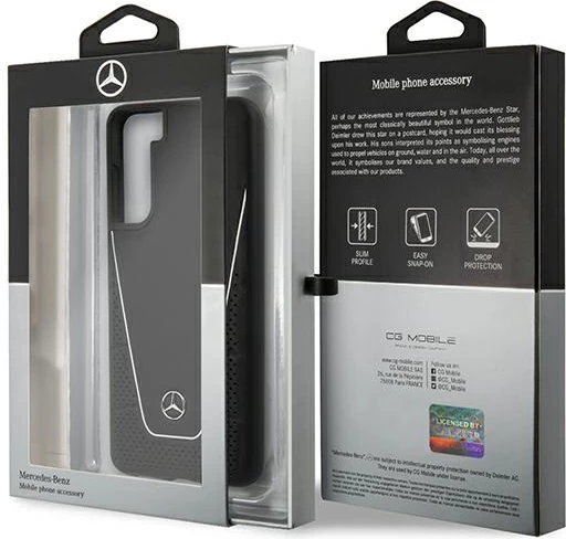 Mbështjellës Mercedes Dynamic Line për Samsung Galaxy S21, i zi