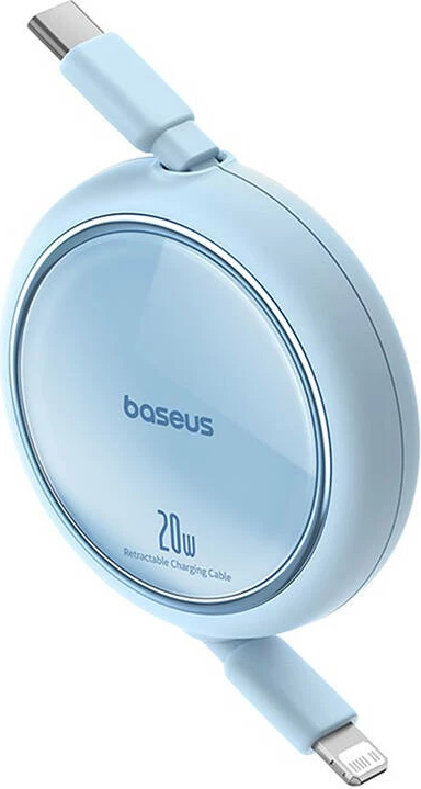 Kabllo USB-C në Lightning Baseus Free2Pull, 1m, 20W, Blu