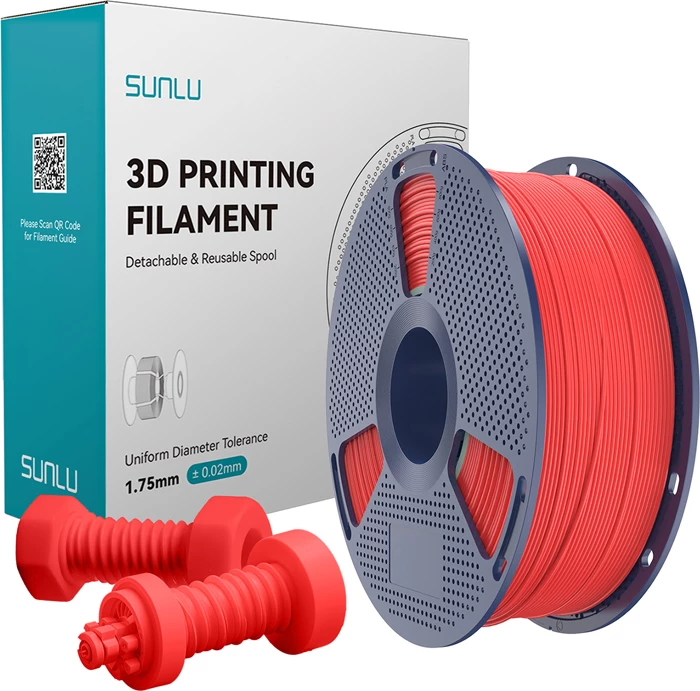 Filament 3D Sunlu ABS High-Speed ABS H-S R 1.75mm 1kg, e kuqe