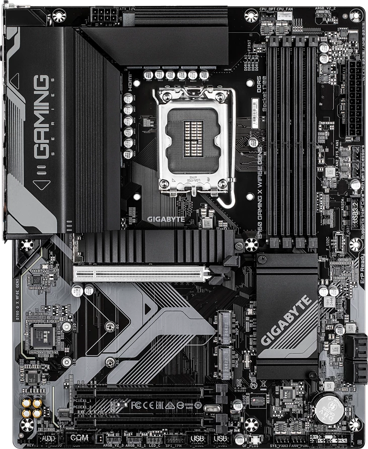 Pllakë amë GIGABYTE B760 Gaming X WiFi 6E Gen5, LGA1700, ATX, 4x DDR5