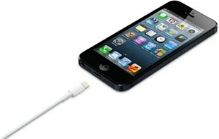 Kabllo Apple Lightning në USB, 0.5m, Bardhë