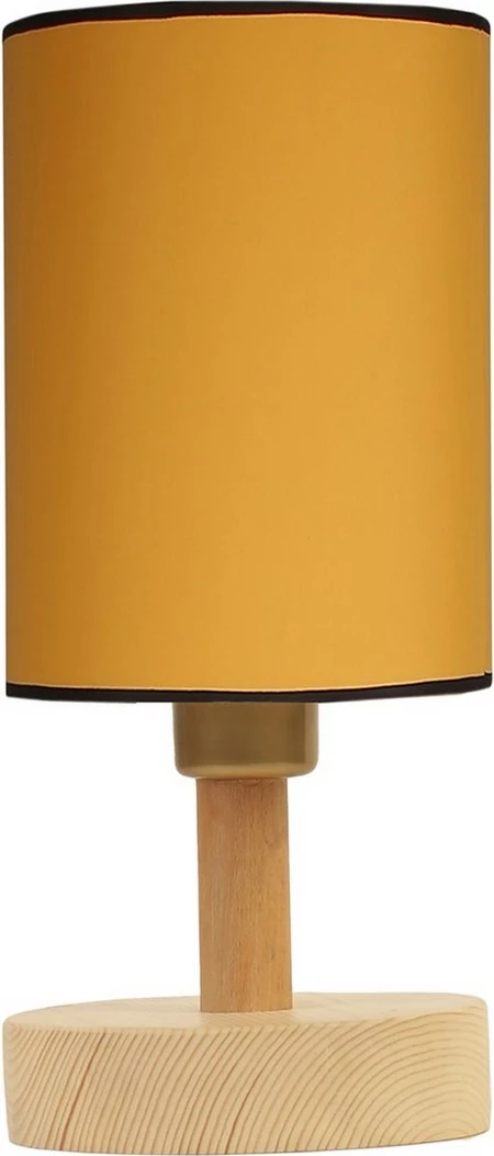 Llambë tavoline Opviq Anka, trup druri, abazhuri hardal, 34cm