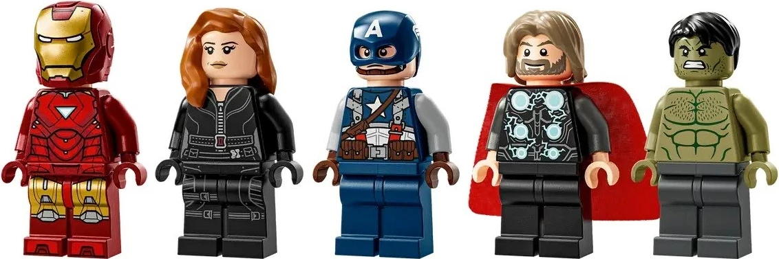 Set LEGO Marvel 76313, 931 pjesë, me 5 minifigura, Kuq