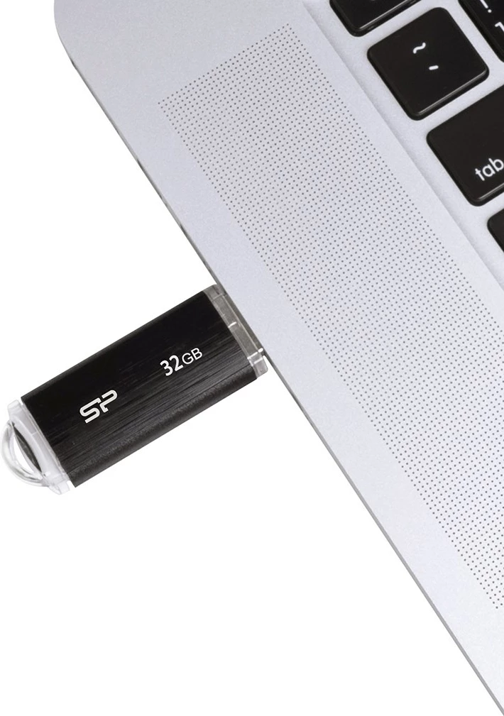 USB Silicon Power, 32 GB USB Type-A 2.0, e zezë