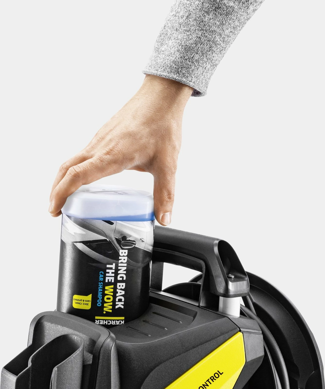 Larëse me presion Karcher K 7 Premium Smart Control Flex (1.317-360.0) 3 kW, 180 bar, 600 l/h, zorrë 10 m, me Bluetooth, e verdhë/zezë