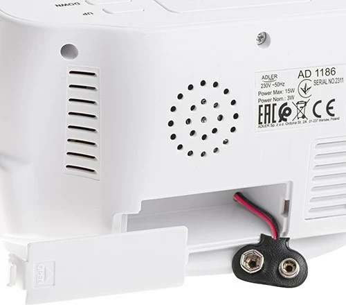 Orë alarmi Adler AD 1186, e bardhë