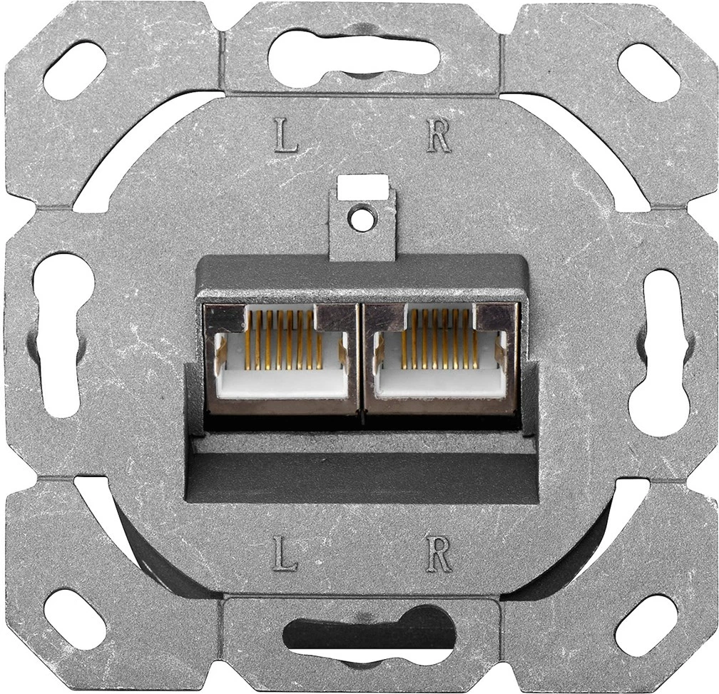 Prizë rrjeti DIGITUS DN-9006-N, CAT 6, 2xRJ-45, e bardhë