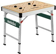 Tavolinë pune Metabo MWB 100, e palosshme, rregullim lartësie 80-100 cm, 710 mm, bezhë/metalik